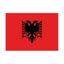 Autocollant Drapeau Albania  Albanie sticker