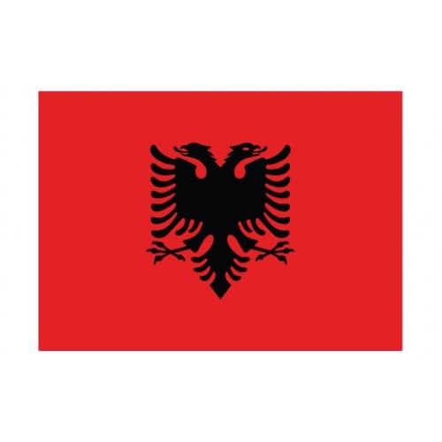 Autocollant Drapeau Albania  Albanie sticker