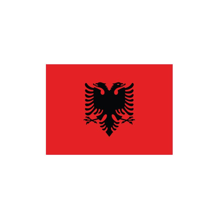 Autocollant Drapeau Albania  Albanie sticker