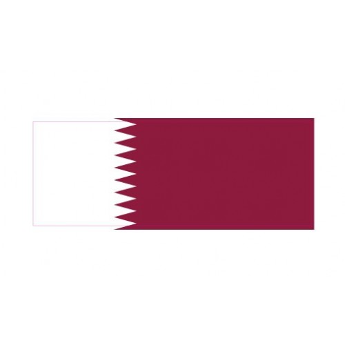 Autocollant Drapeau Quatar sticker flag