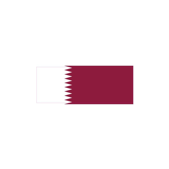 Autocollant Drapeau Quatar sticker flag