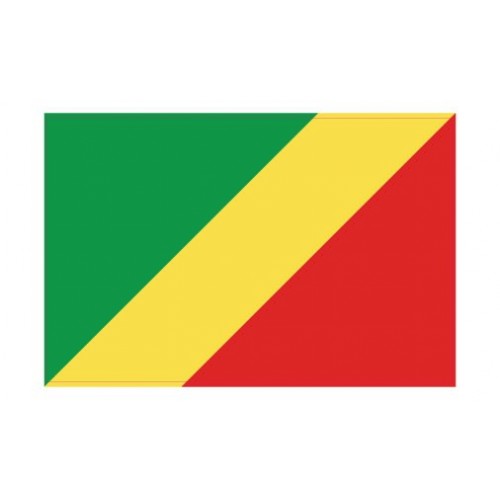 Autocollant Drapeau congo sticker flag