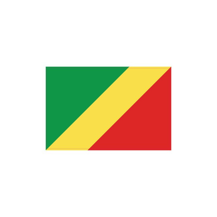 Autocollant Drapeau congo sticker flag