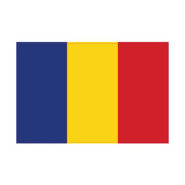 Autocollant Drapeau Romania Roumanie sticker flag