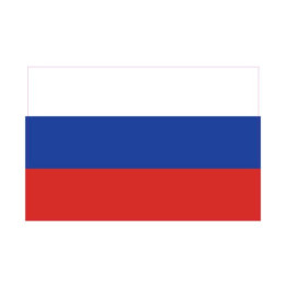 Autocollant Drapeau Russian Federation Russie, Fédération de sticker flag