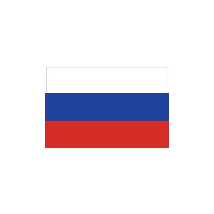 Autocollant Drapeau Russian Federation Russie, Fédération de sticker flag