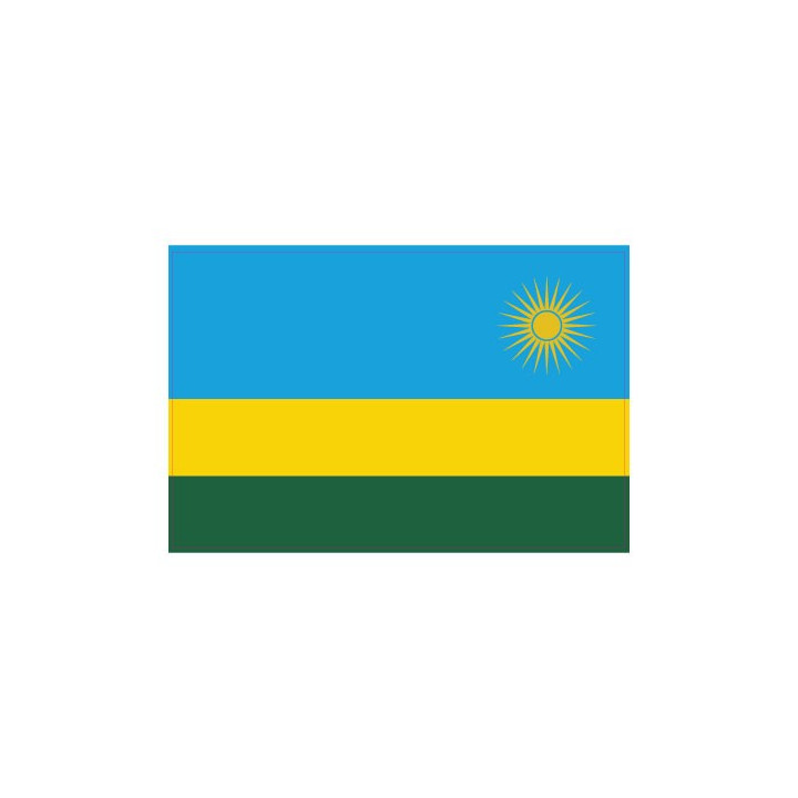 Autocollant Drapeau Rwanda sticker flag