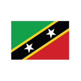 Autocollant Drapeau Saint Kitts and Nevis Saint-Kitts-et-Nevis sticker flag