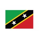 Autocollant Drapeau Saint Kitts and Nevis Saint-Kitts-et-Nevis sticker flag