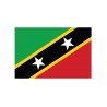 Autocollant Drapeau Saint Kitts and Nevis Saint-Kitts-et-Nevis sticker flag