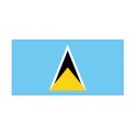 Autocollant Drapeau Saint Lucia Sainte Lucie sticker flag
