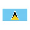 Autocollant Drapeau Saint Lucia Sainte Lucie sticker flag