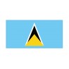 Autocollant Drapeau Saint Lucia Sainte Lucie sticker flag