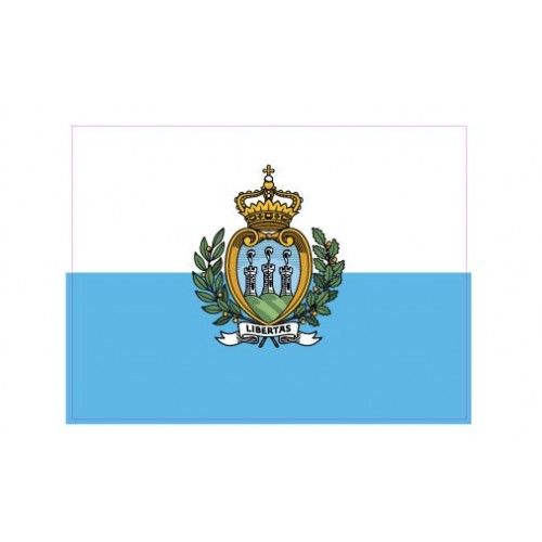 Autocollant Drapeau San Marino Saint-Marin sticker flag