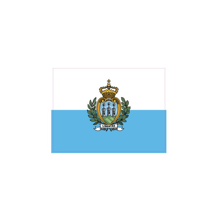 Autocollant Drapeau San Marino Saint-Marin sticker flag