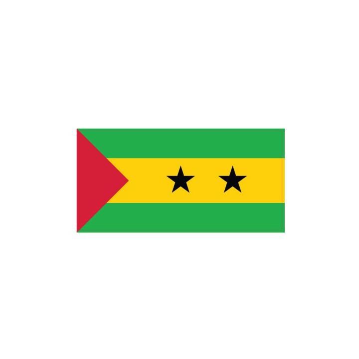 Autocollant Drapeau Sao Tomé-et-Principe sticker flag
