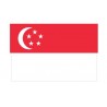 Autocollant Drapeau Singapore Singapour sticker flag