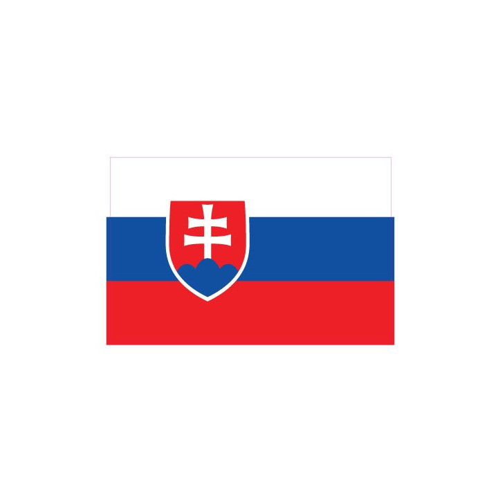 Autocollant Drapeau Slovakia Slovaquie sticker flag