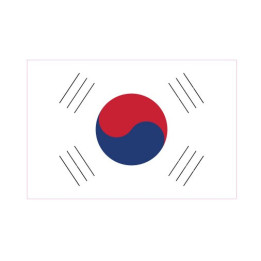 Autocollant Drapeau South Korean Corée, République sticker flag