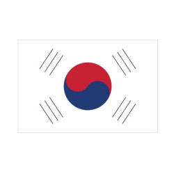 Autocollant Drapeau South Korean Corée, République sticker flag