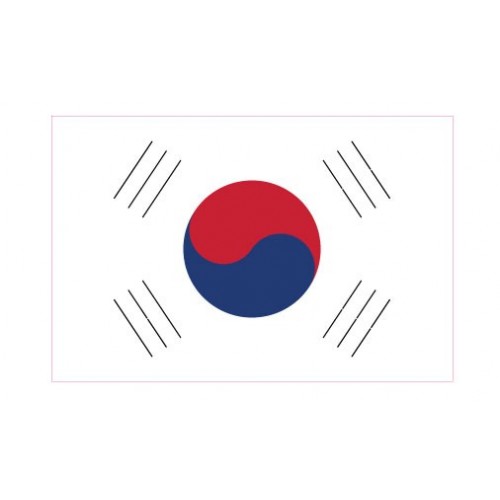 Autocollant Drapeau South Korean Corée, République sticker flag