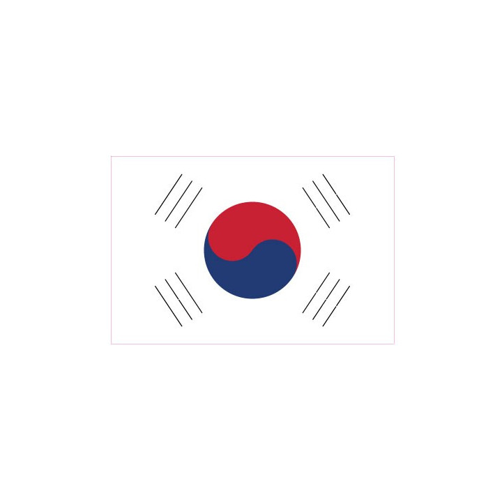 Autocollant Drapeau South Korean Corée, République sticker flag