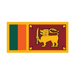 Autocollant Drapeau Sri Lanka sticker flag