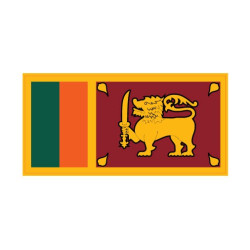 Autocollant Drapeau Sri Lanka sticker flag
