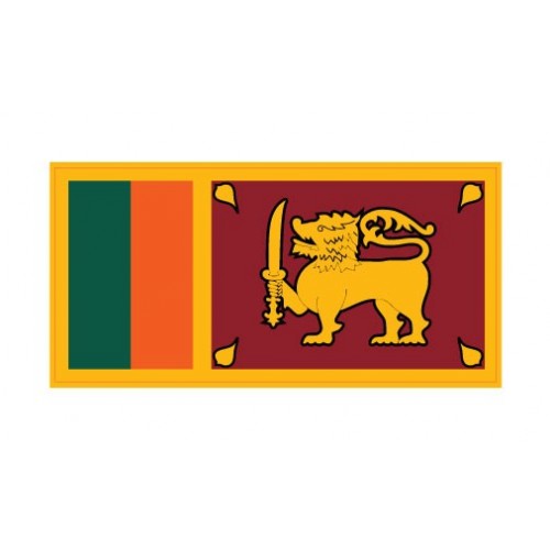 Autocollant Drapeau Sri Lanka sticker flag