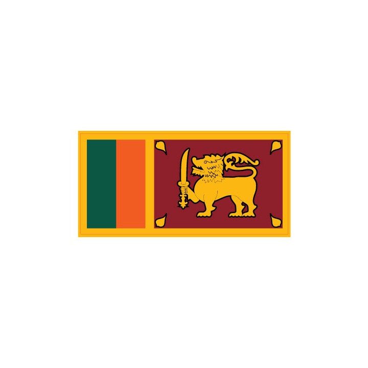 Autocollant Drapeau Sri Lanka sticker flag