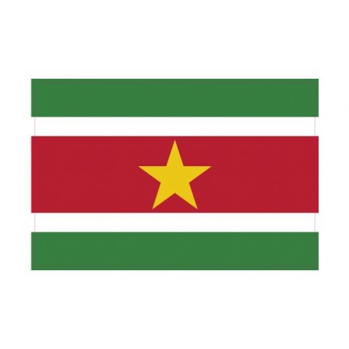 Autocollant Drapeau Suriname sticker flag