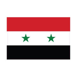 Autocollant Drapeau Syria Syrienne sticker flag