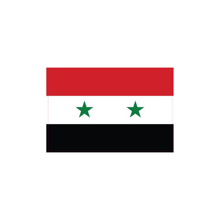 Autocollant Drapeau Syria Syrienne sticker flag