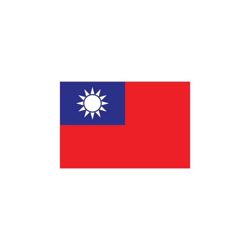 Autocollant Drapeau Taiwan Taïwan sticker flag