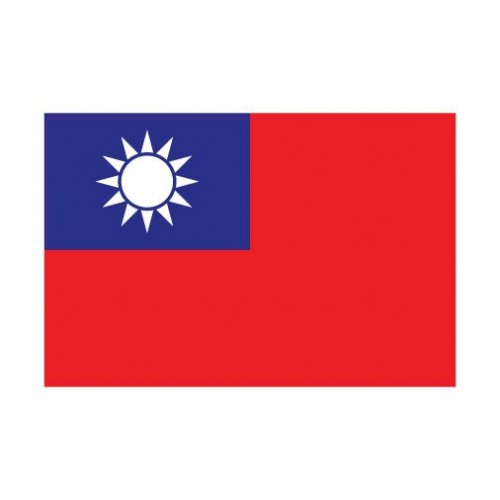 Autocollant Drapeau Taiwan Taïwan sticker flag