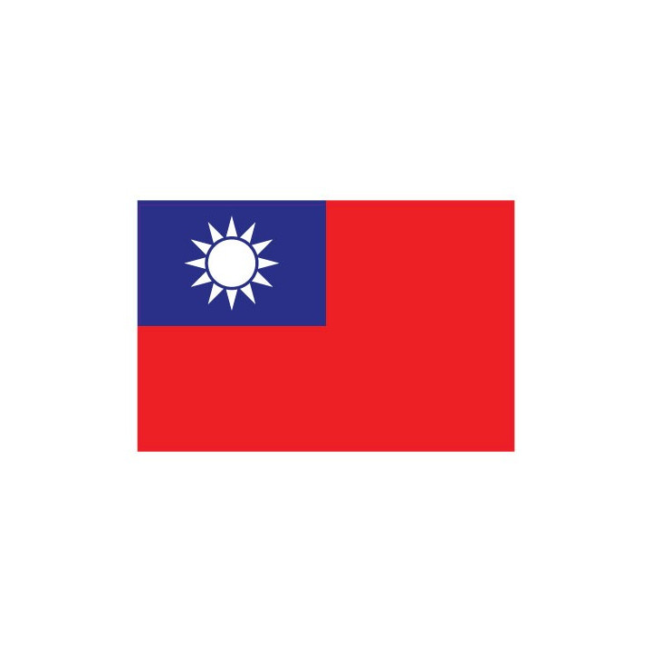Autocollant Drapeau Taiwan Taïwan sticker flag