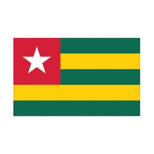 Autocollant Drapeau Togo sticker flag