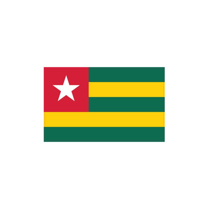 Autocollant Drapeau Togo sticker flag