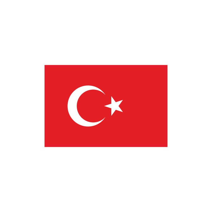 Autocollant Drapeau Turkey Turquie sticker flag