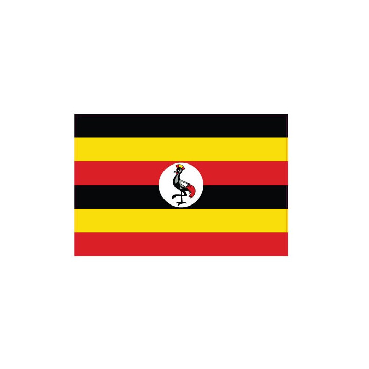 Autocollant Drapeau Uganda Ouganda sticker flag