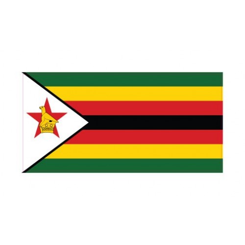 Autocollant Drapeau Zimbabwe sticker flag