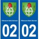 02 Villeneuve-Saint-Germain blason ville autocollant plaque sticker