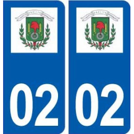 02 Villeneuve-Saint-Germain logo ville autocollant plaque sticker