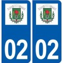 02 Villeneuve-Saint-Germain logo ville autocollant plaque sticker