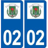02 Villeneuve-Saint-Germain logo ville autocollant plaque sticker