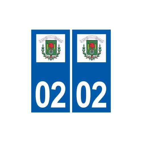 02 Villeneuve-Saint-Germain logo ville autocollant plaque sticker