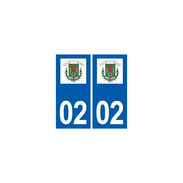 02 Villeneuve-Saint-Germain logo ville autocollant plaque sticker
