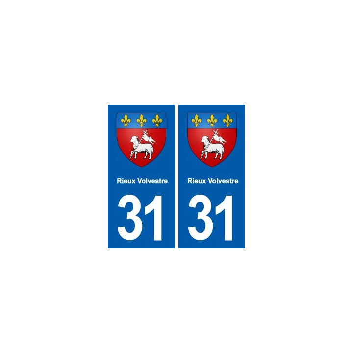 31 Rieux-Volvestre blason ville autocollant plaque stickers