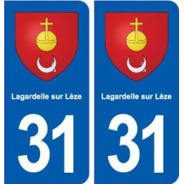 31 Lagardelle-sur-Lèze blason ville autocollant plaque stickers