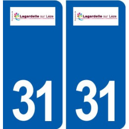 31 Lagardelle-sur-Lèze logo ville autocollant plaque stickers
